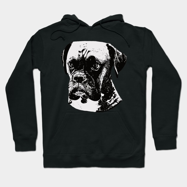 Boxer Face Hoodie by DoggyStyles